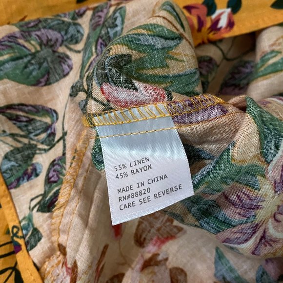 Rachel Rachel Roy Linen Flutter Sleeve Top 3X - Picture 9 of 10